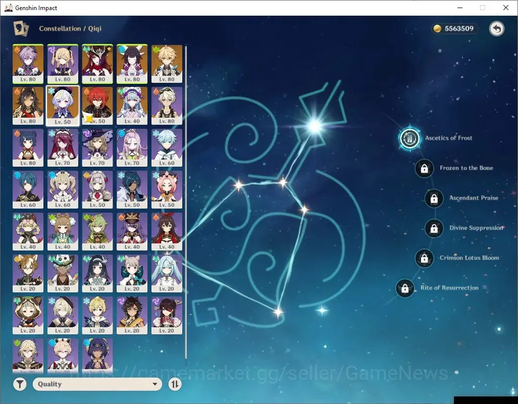Genshin Impact Accounts ASIA|AR 46|3Limited+4(*5Standard)+1(*5Wep)|Durin,C image 7