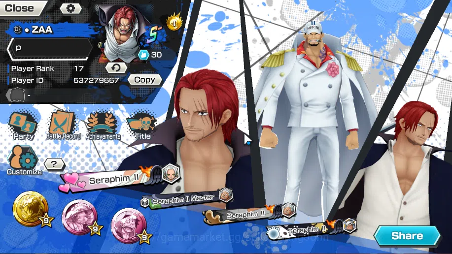 One Piece Bounty Rush Others GLOBAL | MAX 4 | EX 4 | Navi HQ Sakazuki,Olyine De image 1