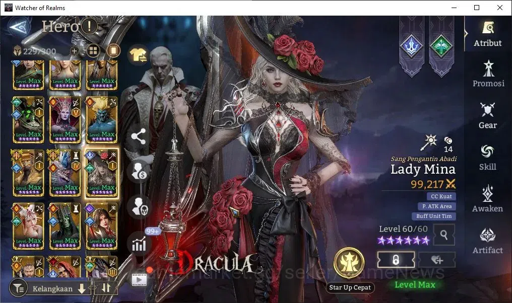 Watcher of Realms Accounts GLOBAL 60x|Lv 94|11M PWR|12 Lord[Lady Alex,IngridA image 15