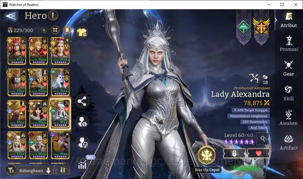 Watcher of Realms Accounts GLOBAL 60x|Lv 94|11M PWR|12 Lord[Lady Alex,IngridA image 7