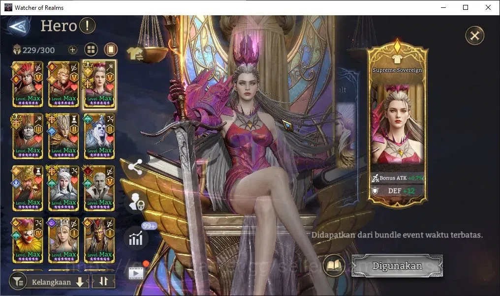 Watcher of Realms Accounts GLOBAL 60x|Lv 94|11M PWR|12 Lord[Lady Alex,IngridA image 9