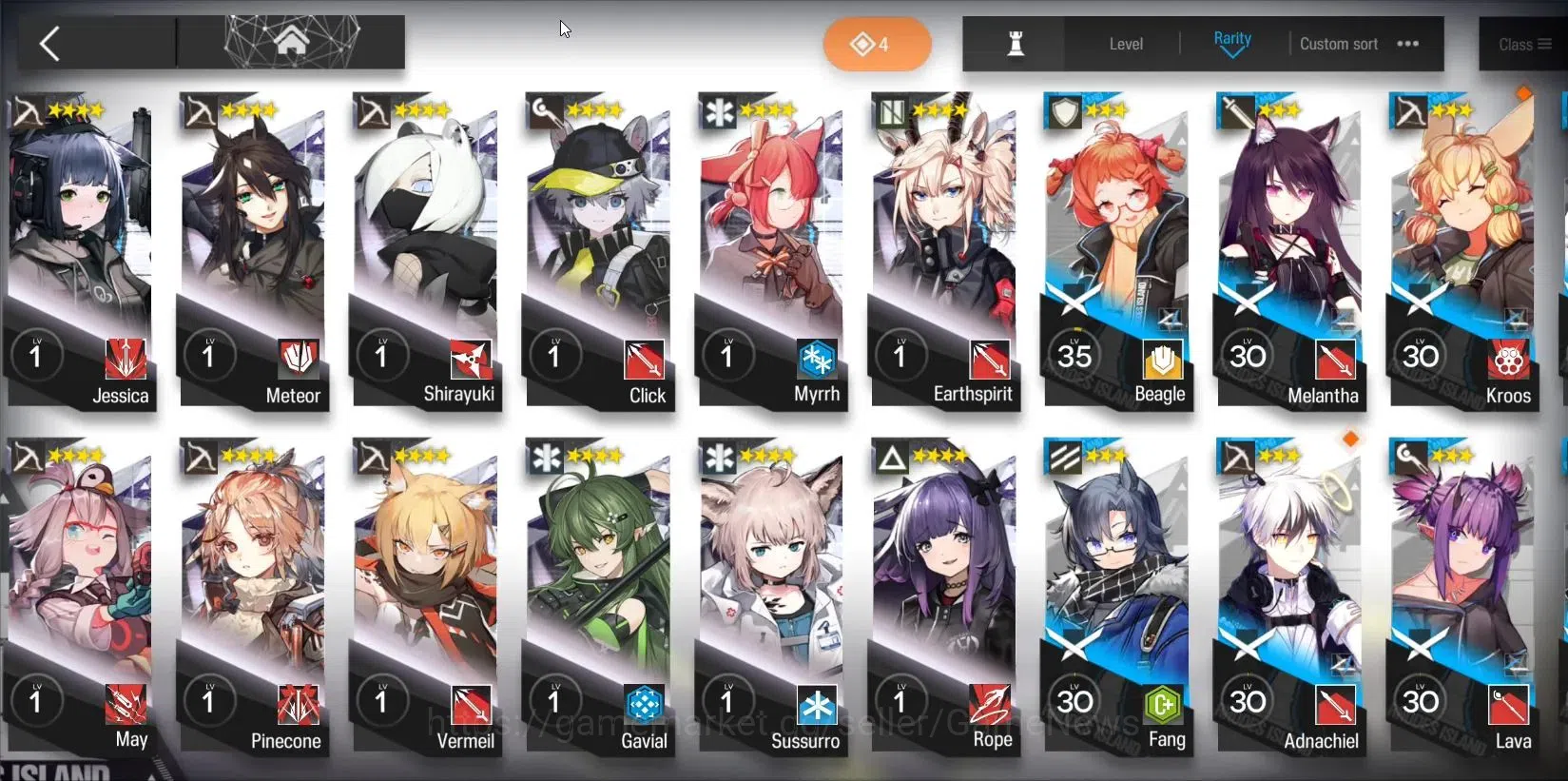 Arknights Accounts Lvl 16 |52 OP + 1 Skin| 67 Originium | 3 OP 6 Star image 5