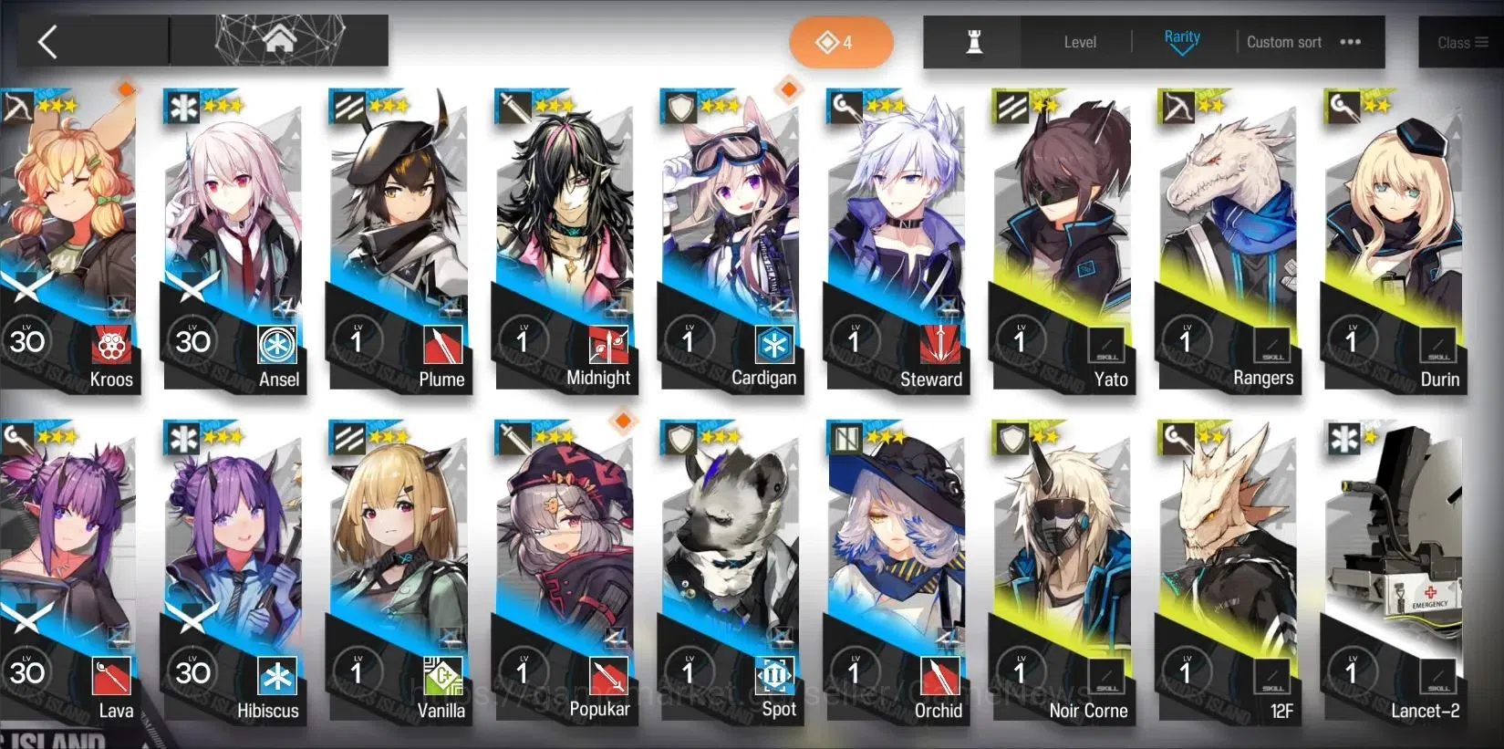 Arknights Accounts Lvl 16 |52 OP + 1 Skin| 67 Originium | 3 OP 6 Star image 6