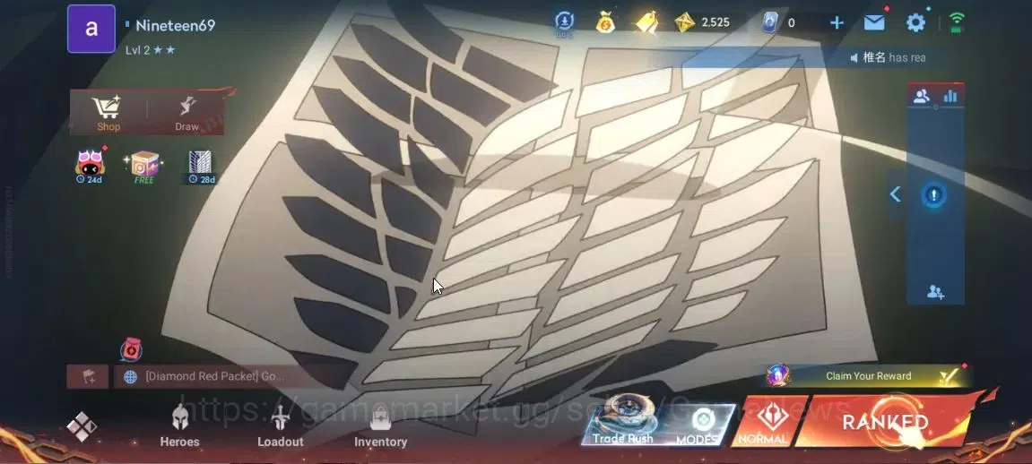 Honor of Kings Accounts Hero 7|Starter with Legend Skin Selection Chest(Di image 1