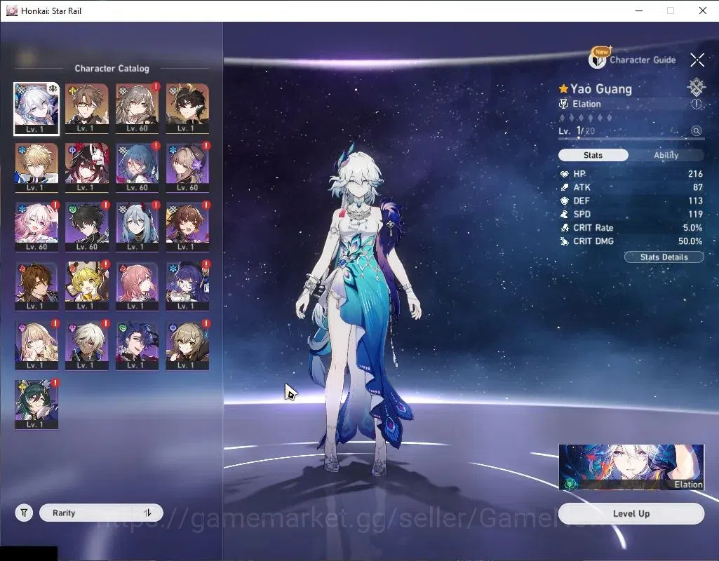 Honkai Star Rail Accounts ASIA|TL 50|2 Limited|Yao Guang E3 + Signature, Dan image 4
