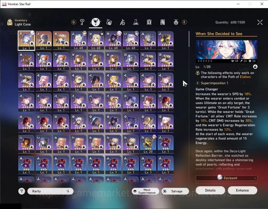 Honkai Star Rail Accounts ASIA|TL 50|2 Limited|Yao Guang E3 + Signature, Dan image 6