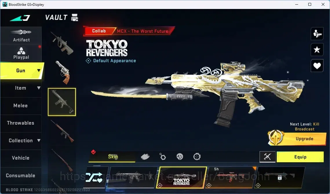 Blood Strike Accounts ASIA | 1 ETERNAL Desert eagle | 3 7DS | 2 TR | 1 L image 11