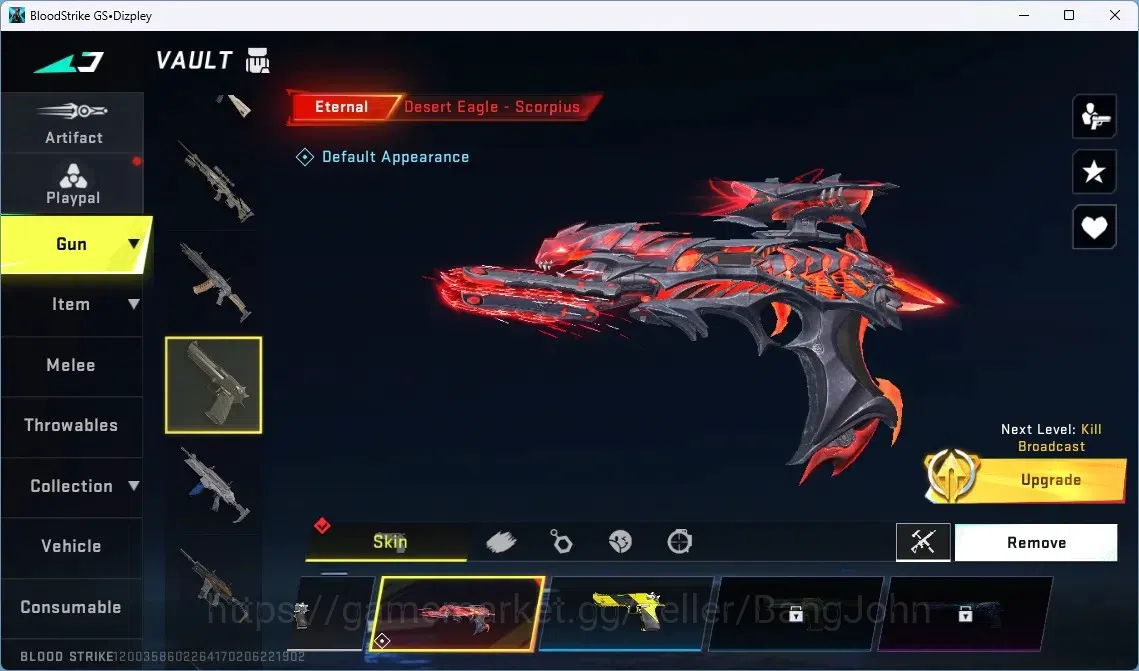 Blood Strike Accounts ASIA | 1 ETERNAL Desert eagle | 3 7DS | 2 TR | 1 L image 8