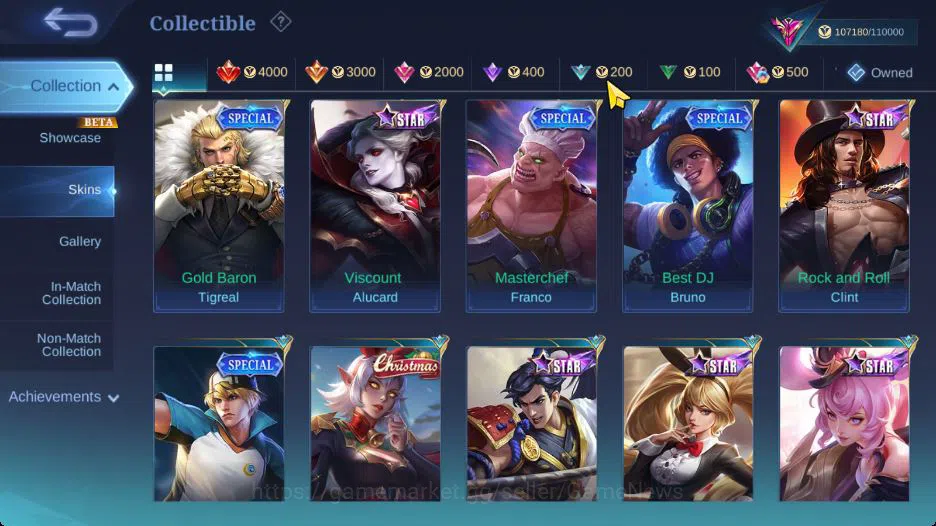 Mobile Legends: Bang Bang Accounts Hero 130|Skin 290|High Immo 105|Legend Lunox,KOF K image 15
