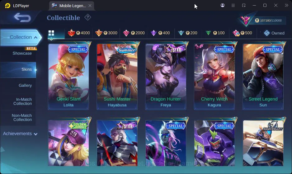 Mobile Legends: Bang Bang Accounts Hero 130|Skin 290|High Immo 105|Legend Lunox,KOF K image 16