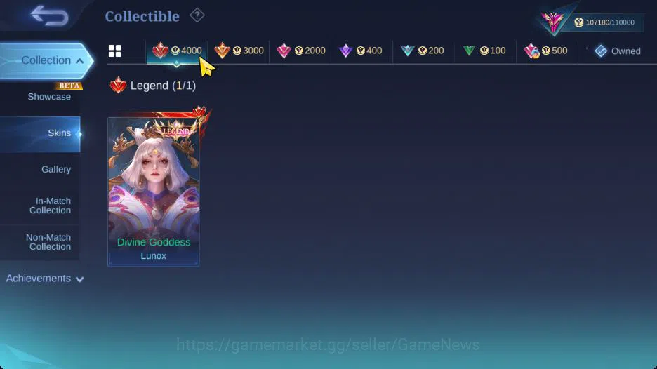 Mobile Legends: Bang Bang Accounts Hero 130|Skin 290|High Immo 105|Legend Lunox,KOF K image 6