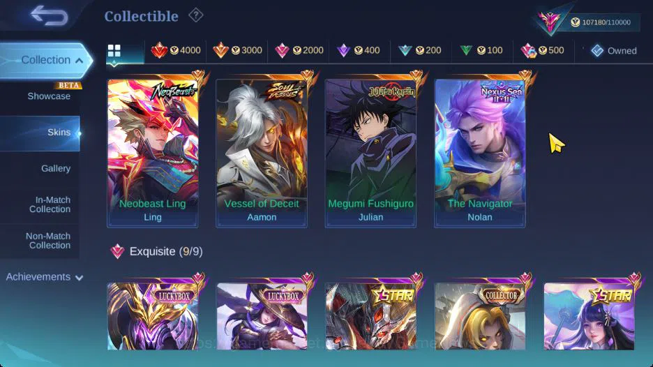 Mobile Legends: Bang Bang Accounts Hero 130|Skin 290|High Immo 105|Legend Lunox,KOF K image 8