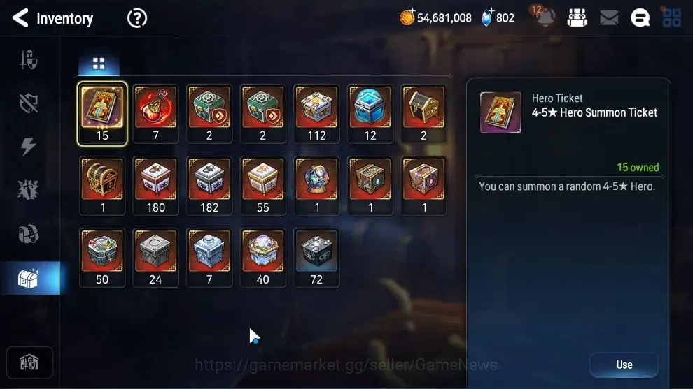 Epic Seven Accounts Mid-Tier ASIA UnVerif|New Era|12 ML(LOTScales,RueleLight,NM Luna,Etc)+Setsuka,Ivana,Rinak,etc|Poh 20
