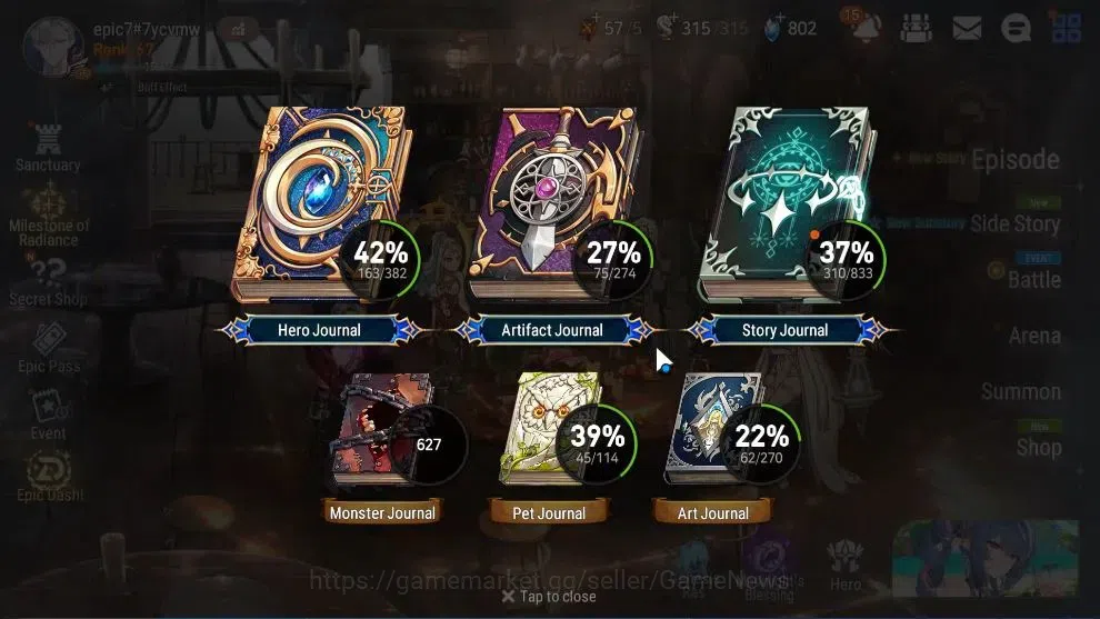 Epic Seven Accounts Mid-Tier ASIA UnVerif|New Era|12 ML(LOTScales,RueleLight,NM Luna,Etc)+Setsuka,Ivana,Rinak,etc|Poh 3