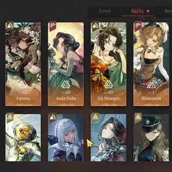 Reverse: 1999 Accounts Midgame GLOBAL|Lv 57|6k Clear Drop,101 Unilog|21 (*6 Crew) 5 Limited|Anjo Nala,Jiu Niangzi,Rhiannon