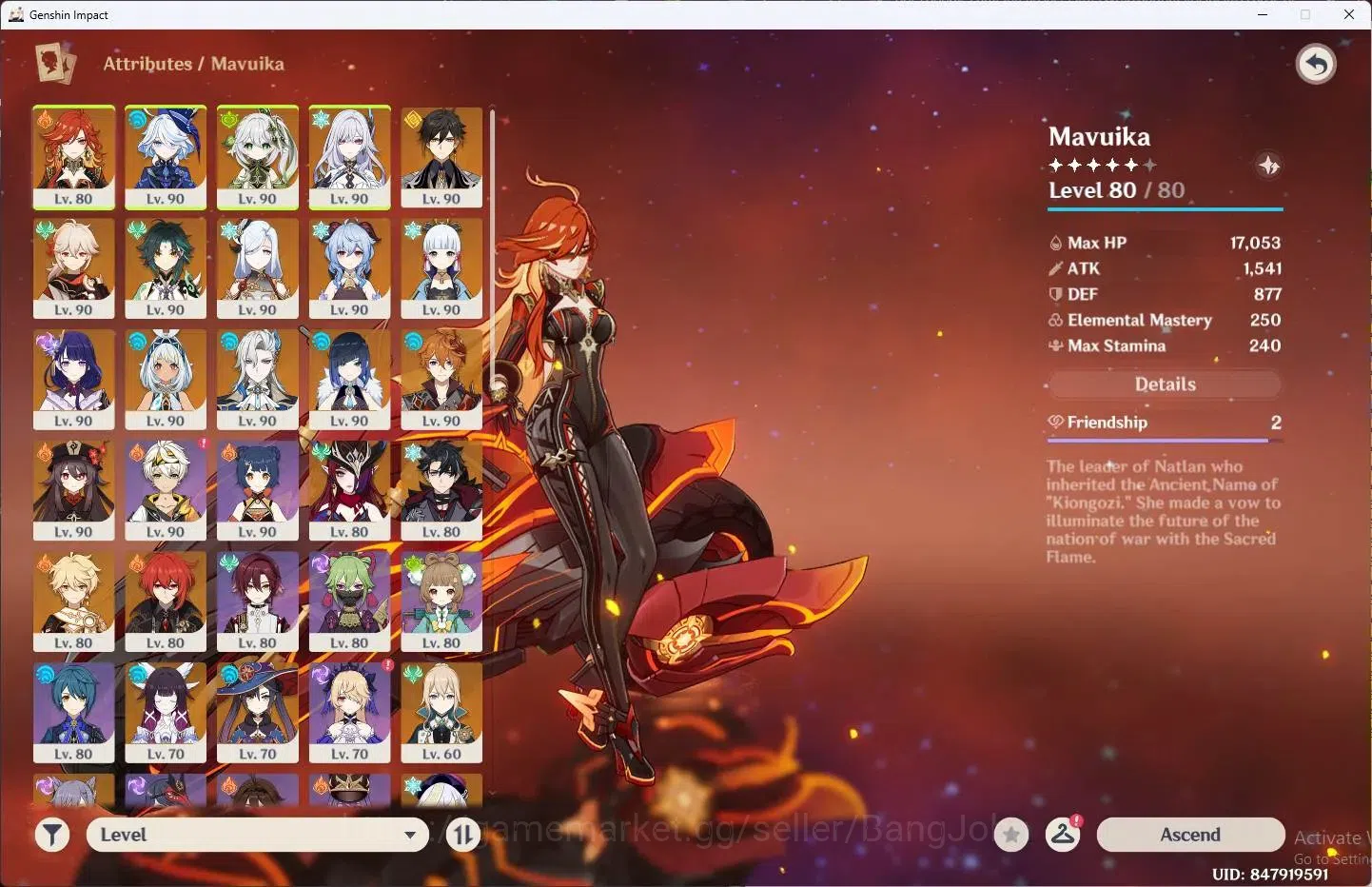 Genshin Impact Accounts ASIA | AR 60|19 Limit+1 Sign|Mavuika,Furina,Nahida image 2