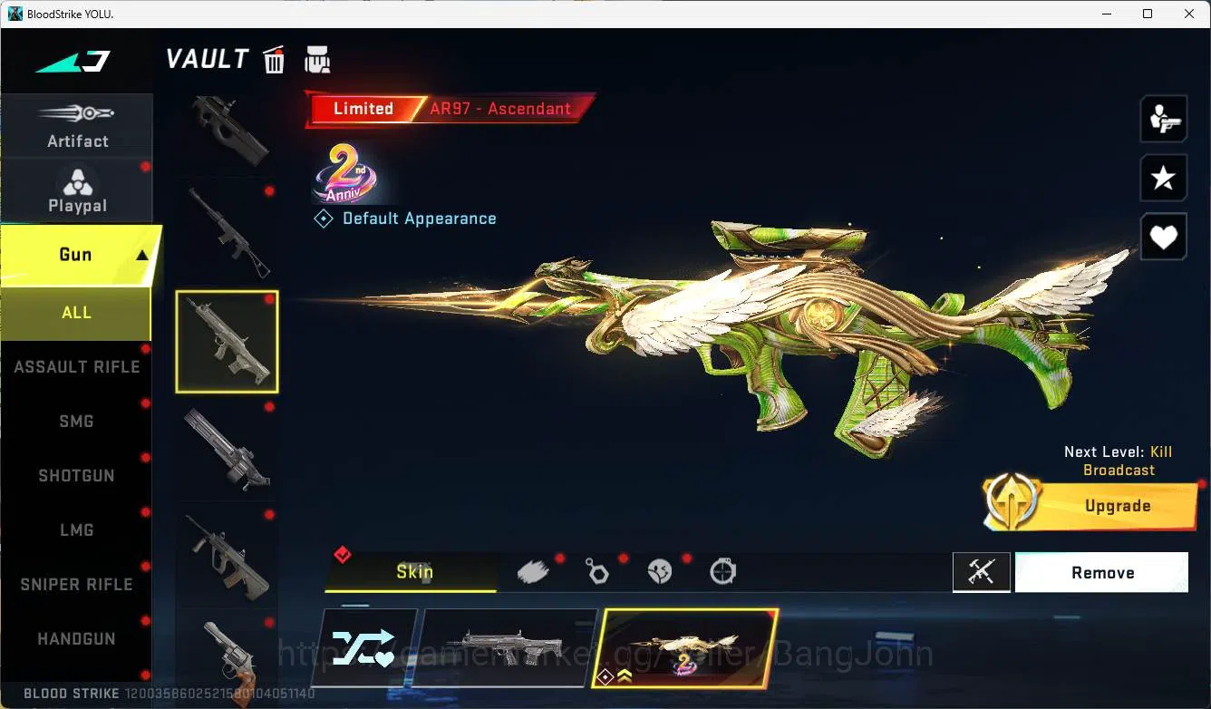 Blood Strike Accounts Others ASIA| ultra(ethan, hank, katya), zanpakuto, Eter AK47, Eter KAG, Limited AR, Limited RPK, ultra 17