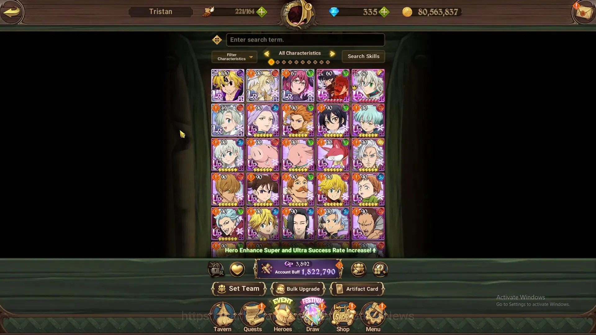 The Seven Deadly Sins: Grand Cross Accounts Global|1,8M CC|30 LS+ 335 DM|3 LR+6 UR|Brunhil,Eli image 5