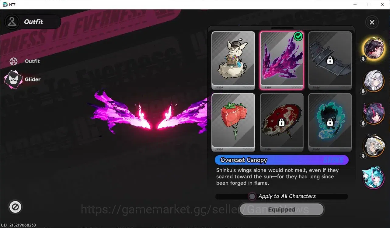 Neverness to Everness Accounts GLOBAL NA|HL 12|3 S-Class 2 Limited| Shinku, Hotori Awk 1, Hathor |3 Selector On|2 Glider 6