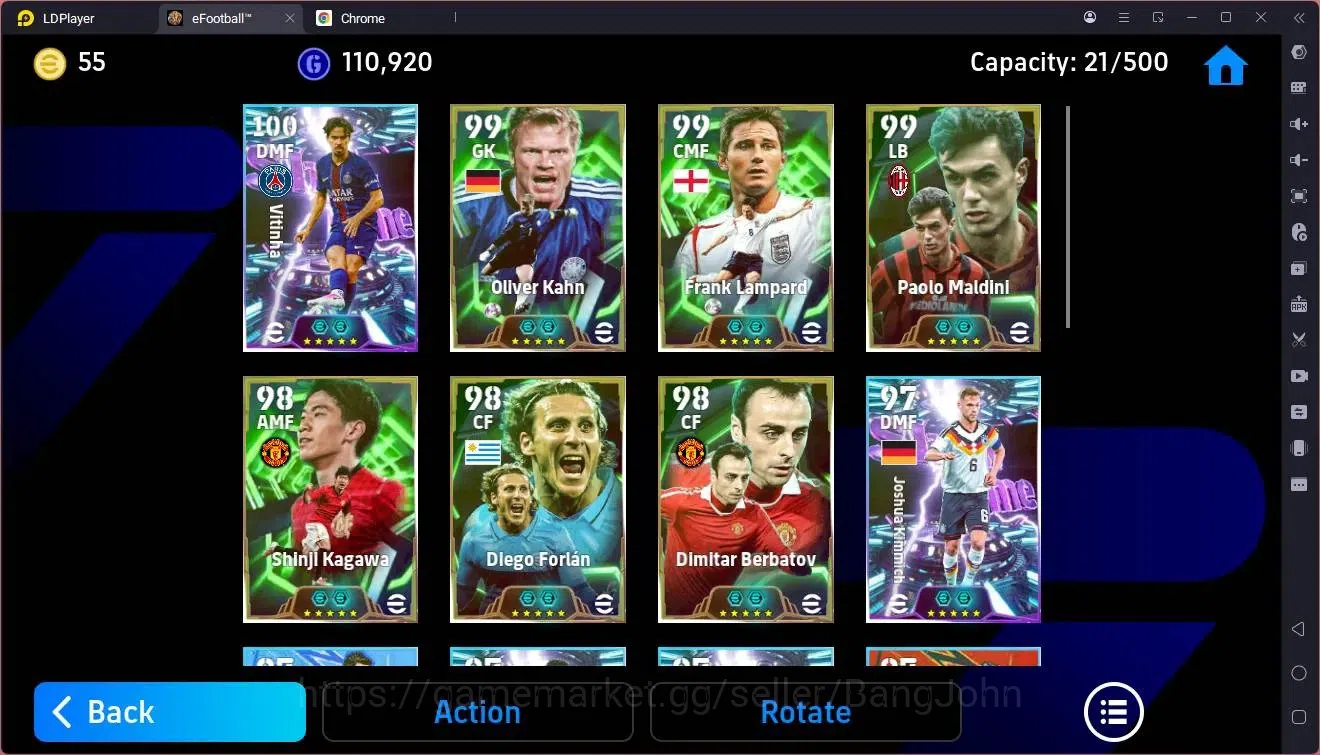 eFootball Accounts Mobile |PW 3205|Epic Kahn,Lampard,Maldini,Frolan,B image 4