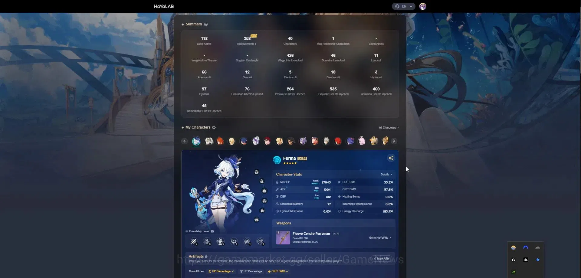 Honkai Star Rail Accounts Others Asia|Free GI|TL 70|15 Limited| (Castorice)+Sign Himeko 1