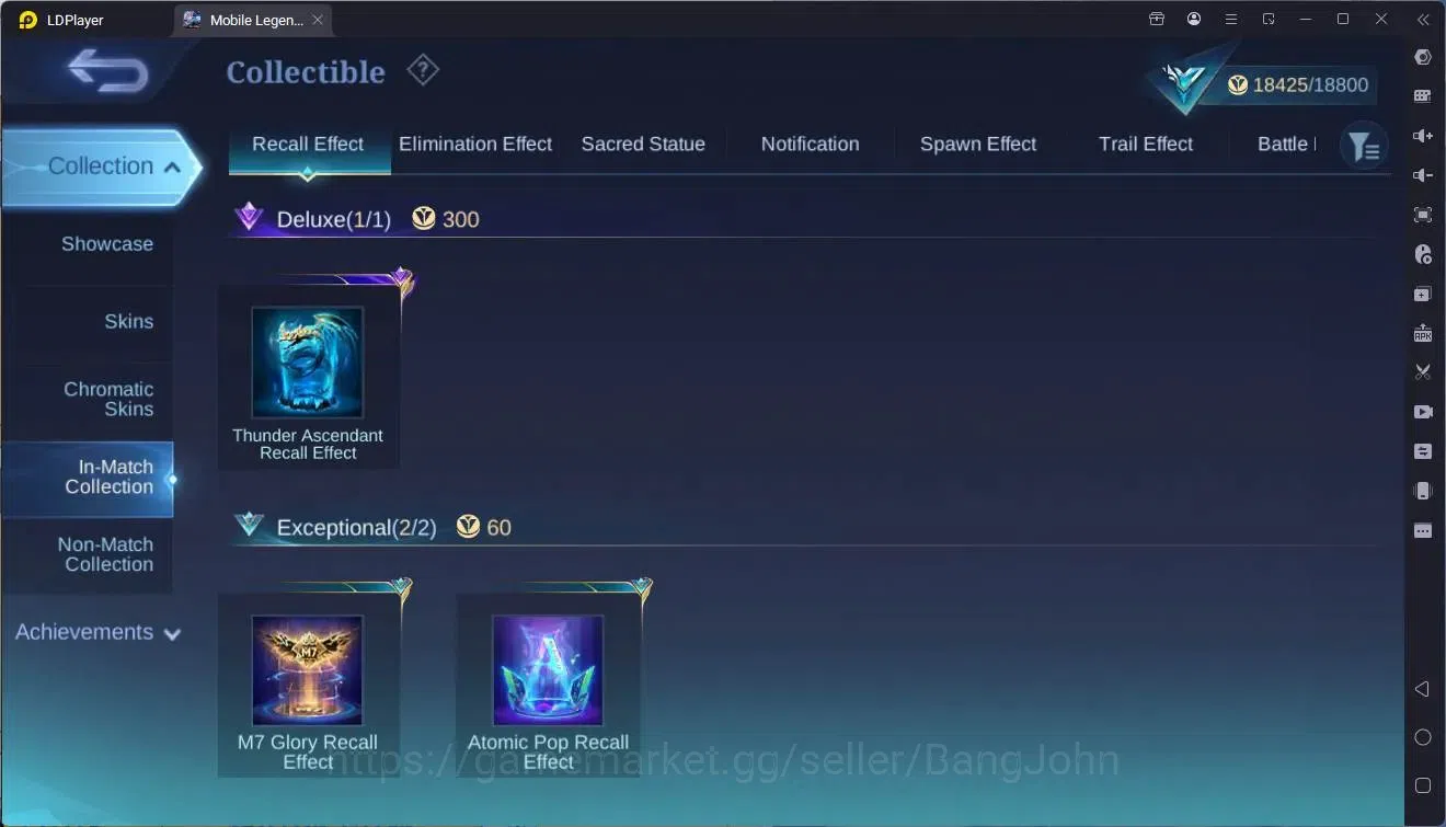 Mobile Legends: Bang Bang Accounts Collector Global |Hero 76|Skin 77|Seasoned|Prime Granger|Spongebob Cyclops|M7 Granger|9th 12