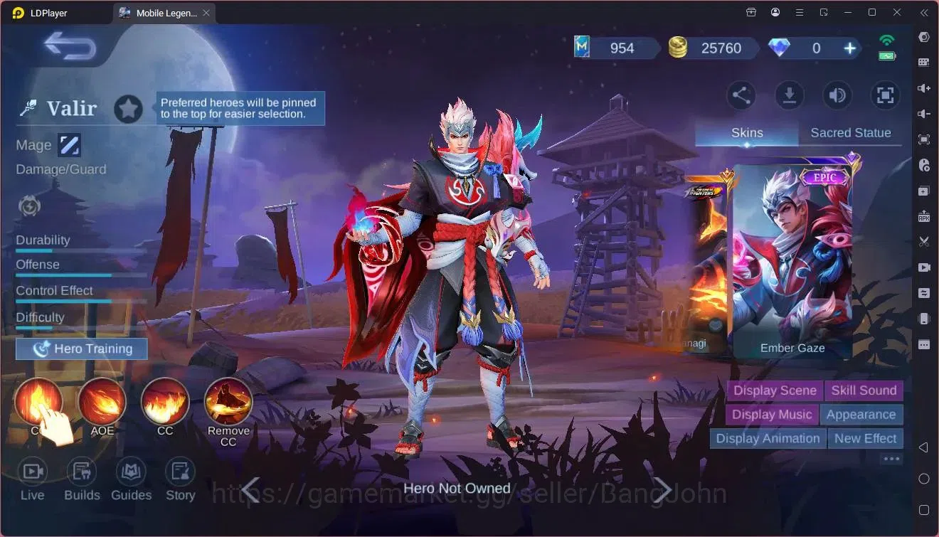 Mobile Legends: Bang Bang Accounts Collector Global |Hero 76|Skin 77|Seasoned|Prime Granger|Spongebob Cyclops|M7 Granger|9th 17