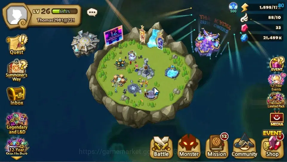 Summoners War: Sky Arena Accounts Starter ASIA|Lv 26|Ready Gacha|103 12 YSC + 160 11 YSC + 3 LAAS + 5 LS + 4 LDS + 121 MS |1 1