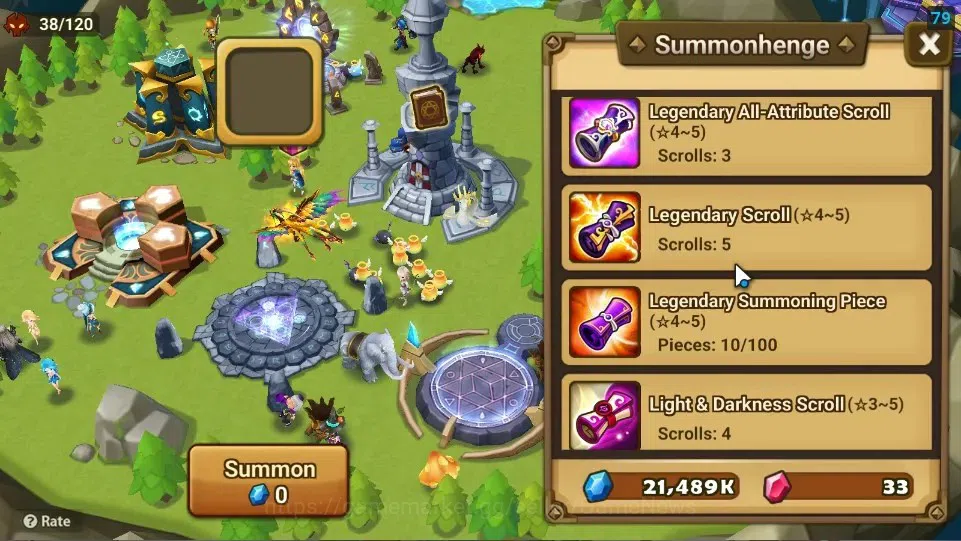 Summoners War: Sky Arena Accounts Starter ASIA|Lv 26|Ready Gacha|103 12 YSC + 160 11 YSC + 3 LAAS + 5 LS + 4 LDS + 121 MS |1 10