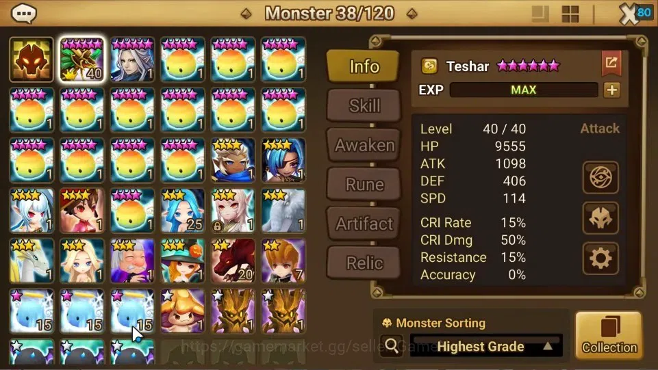 Summoners War: Sky Arena Accounts Starter ASIA|Lv 26|Ready Gacha|103 12 YSC + 160 11 YSC + 3 LAAS + 5 LS + 4 LDS + 121 MS |1 7