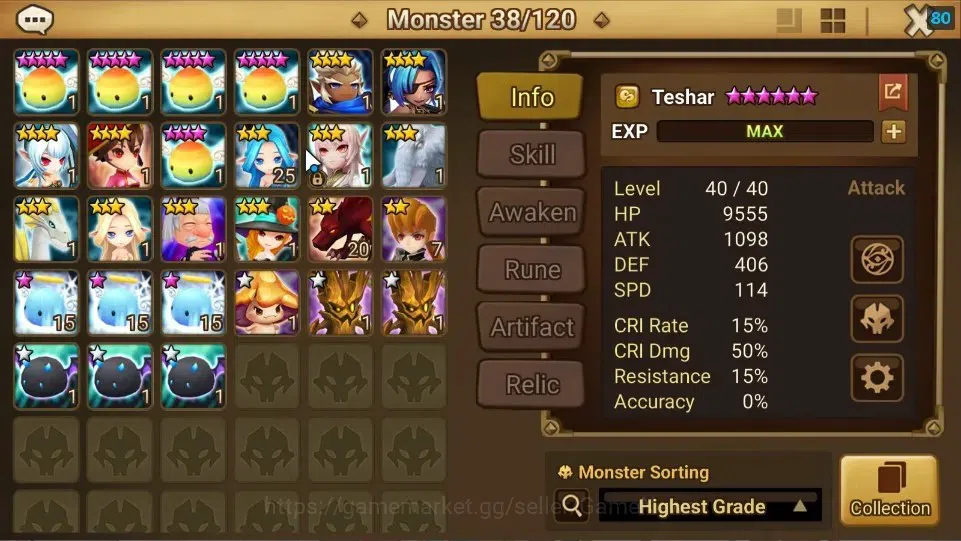 Summoners War: Sky Arena Accounts Starter ASIA|Lv 26|Ready Gacha|103 12 YSC + 160 11 YSC + 3 LAAS + 5 LS + 4 LDS + 121 MS |1 8
