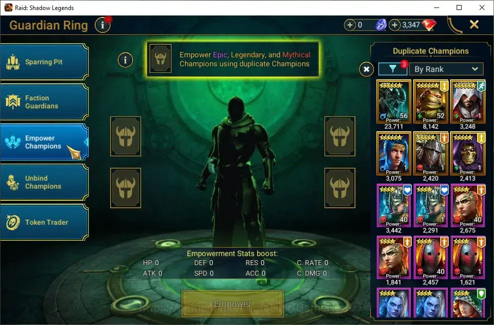 Raid: Shadow Legends Accounts Mid-Game Lv47 435K Power|19 11