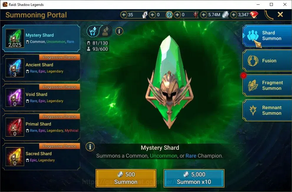 Raid: Shadow Legends Accounts Mid-Game Lv47 435K Power|19 18