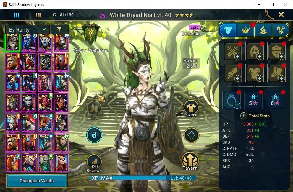 Raid: Shadow Legends Accounts Mid-Game Lv47 435K Power|19 4