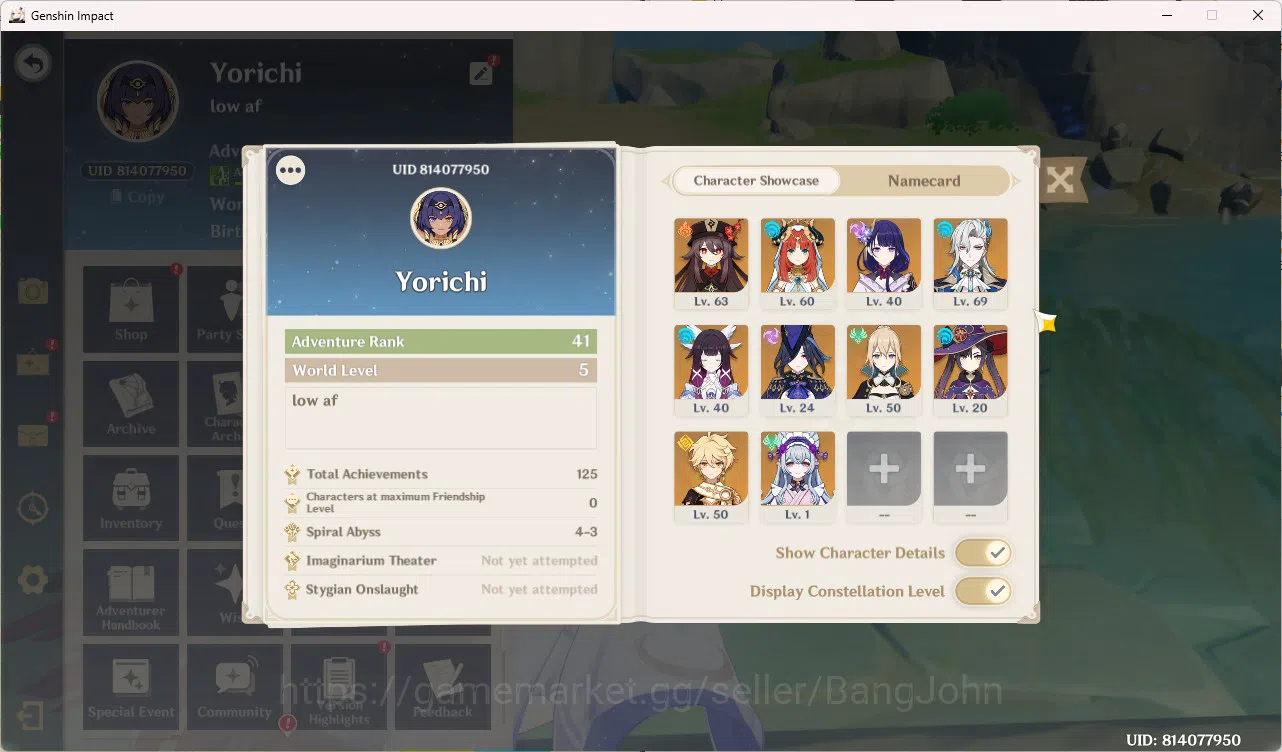 Genshin Impact Accounts Mid-Game|ASIA|AR 41|UID 81|6 Limit|Neuvillette | C image 18
