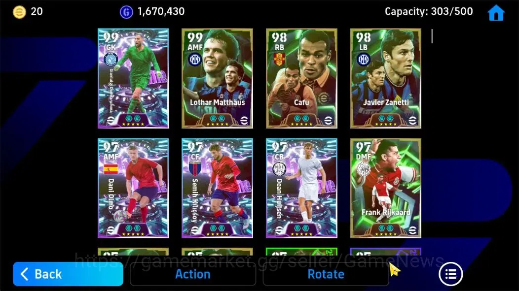 eFootball Accounts Android|Gianluigi Donaruma,Lothar Mattaus,javier Z image 13