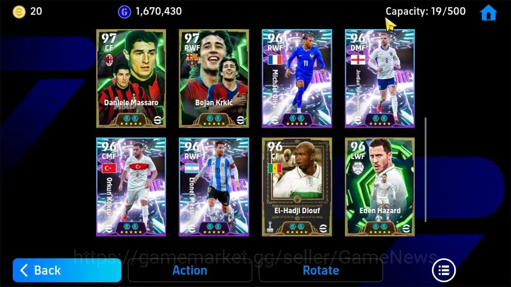 eFootball Accounts Android|Gianluigi Donaruma,Lothar Mattaus,javier Z image 6