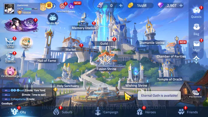 Mobile Legends: Adventure Accounts Server 75xxx Lvl 79 | Hero 100 | 3 Hero Awakend | Power 10335K Vip7 RA308B 4