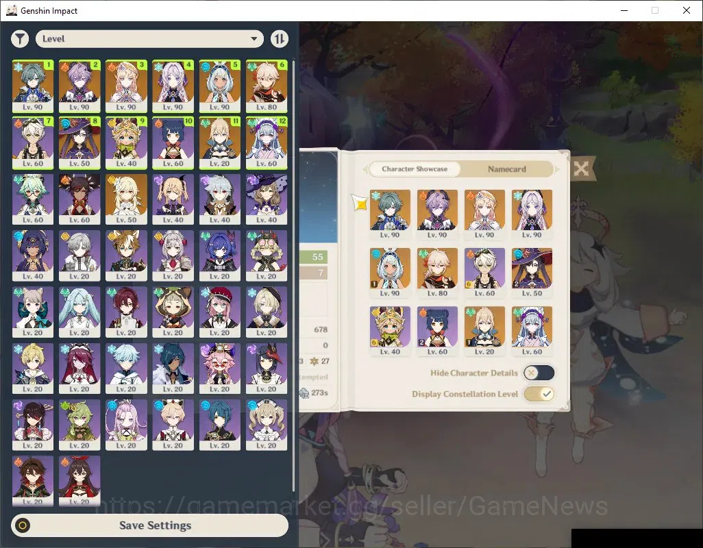 Genshin Impact Accounts Mid Game ASIA|AR 55|Team Durin+Lohen |7 1