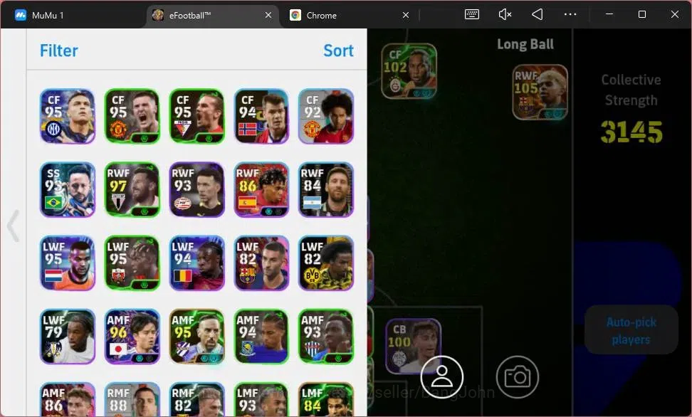 eFootball Accounts Mobile|PW 3145|Bigtime Yamal|Epic Serginho,Hazzard image 2