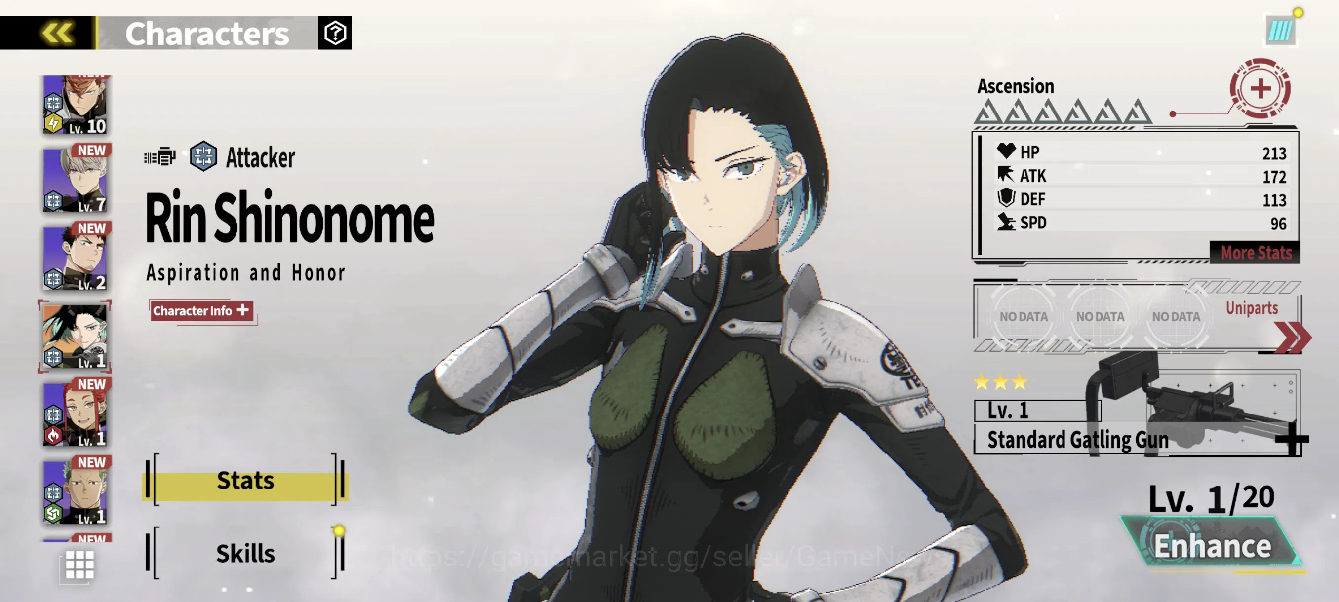 Kaiju No. 8 The Game Accounts [MOBILE]|LOW MID|10k Cyrstal|3 SSR|RIN (Sign),Isao image 6