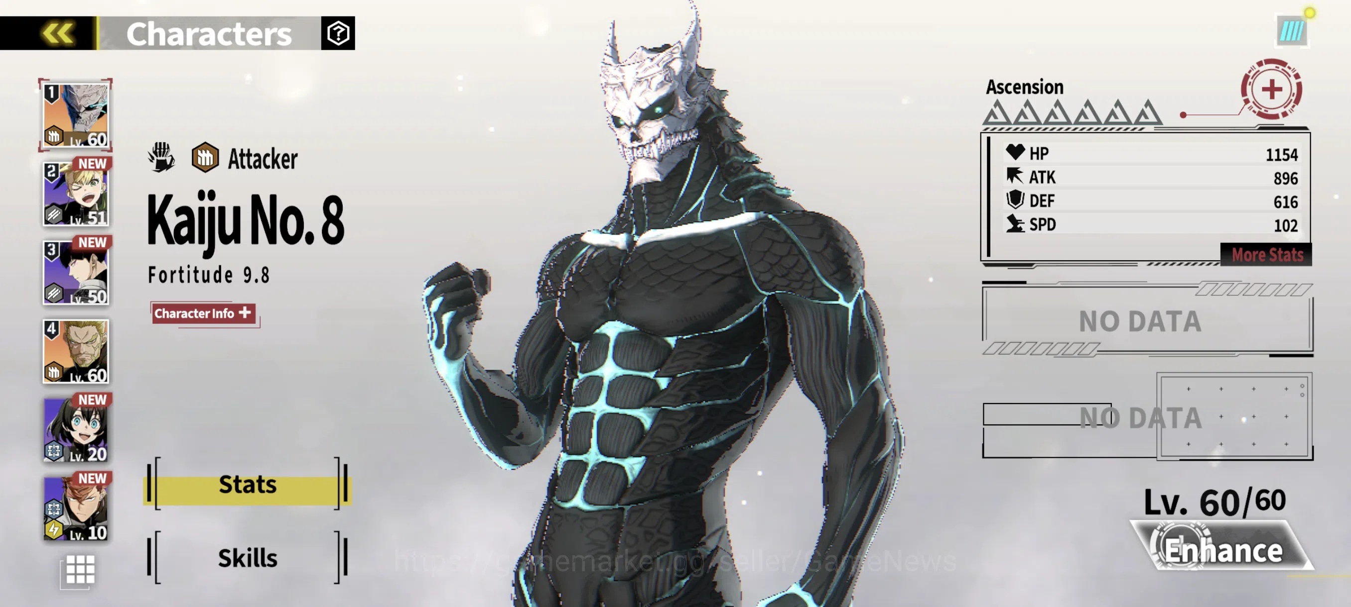 Kaiju No. 8 The Game Accounts [MOBILE]|LOW MID|10k Cyrstal|3 SSR|RIN (Sign),Isao image 8