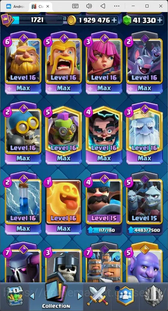 Clash Royale Accounts Mobile |Trophy 14000|5 Hero Cards| 31 Cards Lvl Ma image 10