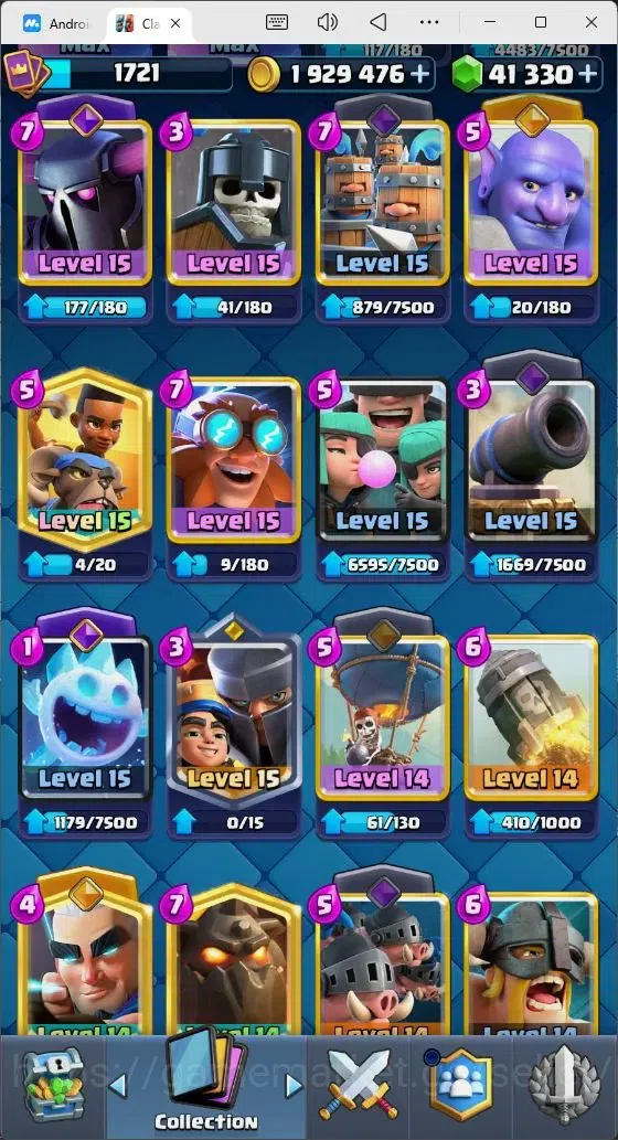Clash Royale Accounts Mobile |Trophy 14000|5 Hero Cards| 31 Cards Lvl Ma image 11