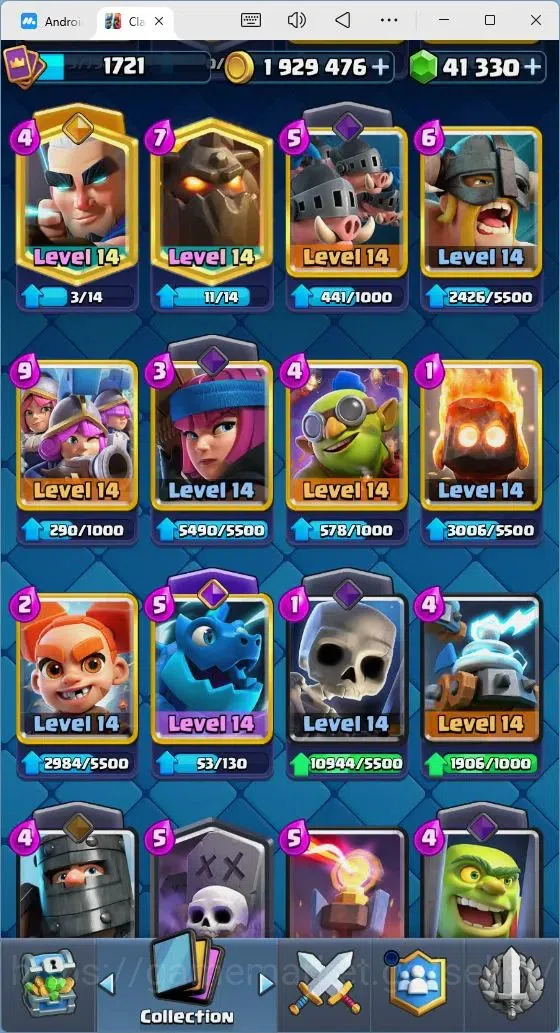 Clash Royale Accounts Mobile |Trophy 14000|5 Hero Cards| 31 Cards Lvl Ma image 12