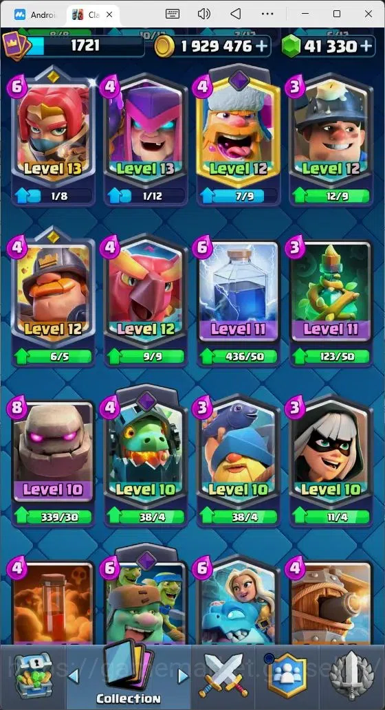 Clash Royale Accounts Mobile |Trophy 14000|5 Hero Cards| 31 Cards Lvl Ma image 15