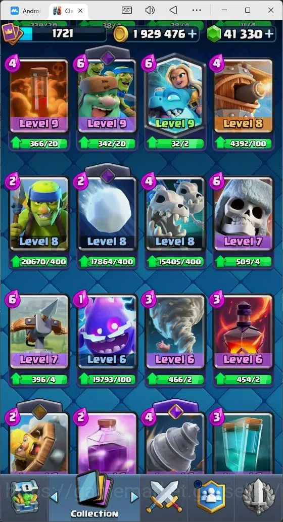 Clash Royale Accounts Mobile |Trophy 14000|5 Hero Cards| 31 Cards Lvl Ma image 16