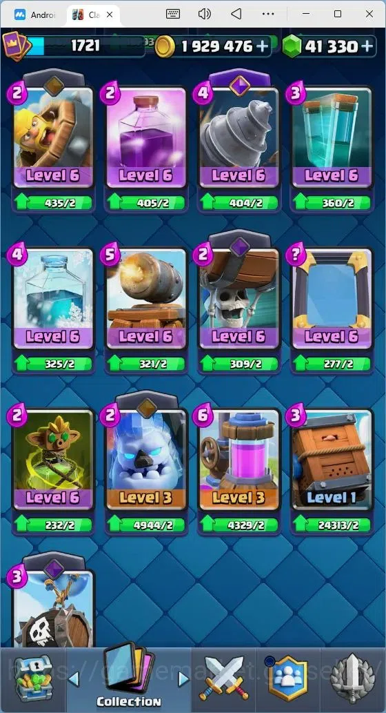 Clash Royale Accounts Mobile |Trophy 14000|5 Hero Cards| 31 Cards Lvl Ma image 17