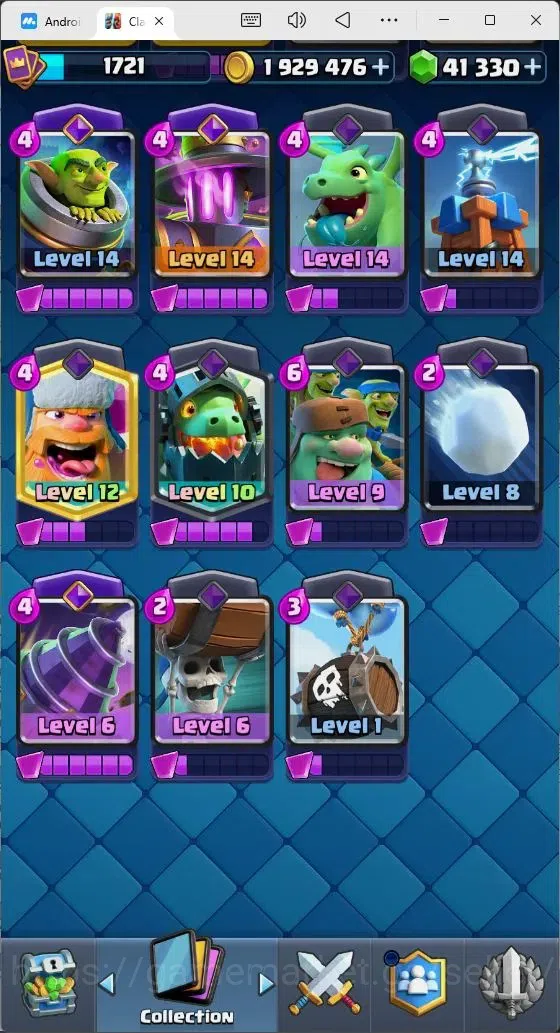 Clash Royale Accounts Mobile |Trophy 14000|5 Hero Cards| 31 Cards Lvl Ma image 7