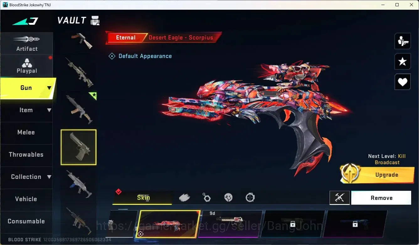Blood Strike Accounts ASIA |ETERNAL: Desert Eagle-Scorpius|2 Collab:7DS image 4